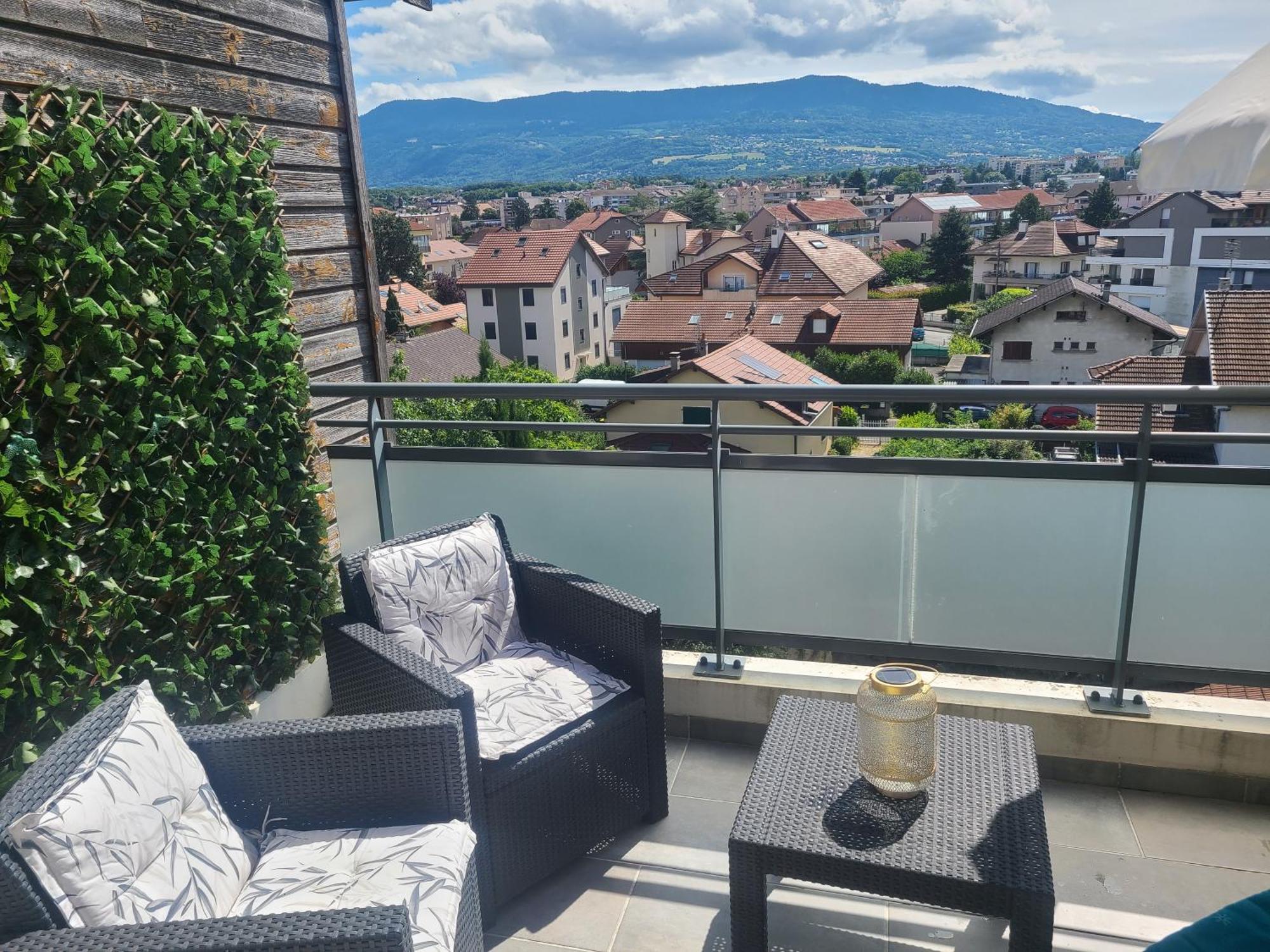 Apartament Joli T2 Proche Gare Avec Vue Annemasse Zewnętrze zdjęcie